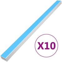 vidaXL Goulotte de câble auto-adhésive 100x40 mm 10 m PVC