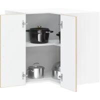 vidaXL Kitchen Wall Corner Cabinet "Porto" Sonoma Oak Engineered Wood