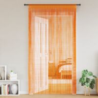 vidaXL String Curtains 2 pcs Orange 100x250 cm