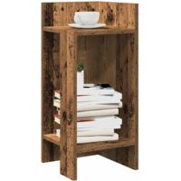 vidaXL Side Table with Shelf Old Wood 25,5x27x60 cm