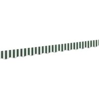 vidaXL Awning Valance Replacement Green and White 3 m Polyester