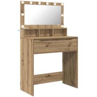 vidaXL Bedroom Dressing Tables Artisan Oak 80 x 39.6 x 135 cm