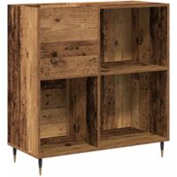 vidaXL Record Cabinet Old wood 85 x 38 x 89 cm Engineered Wood