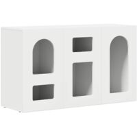vidaXL Buffet ELST Blanc 100 x 35 x 59 cm Bois d'ingénierie