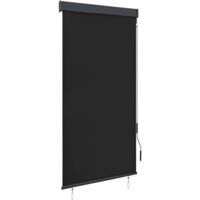 Vidaxl – Volet roulant manuel 80x250 cm – Tissu polyester respirant avec revêtement PA – Barre en aluminium et cassette en acier – Pour terrasses et jardins