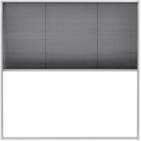 vidaXL Plisse Insect Screen for Windows Aluminium 120x120 cm