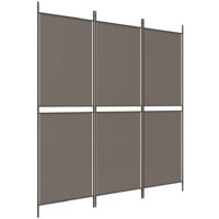 vidaXL 3-Panel Room Divider Anthracite 150x180 cm Fabric