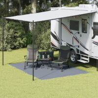 vidaXL Tent Carpet Folding Blue and Grey 350 x 250 cm Polyethylene