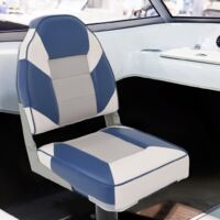 vidaXL 4 Piece Foldable Boat Seat Set High Backrest