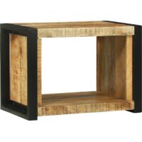 vidaXL Cube Mural Marron 55 x 35 x 40 cm Bois de mangue massif