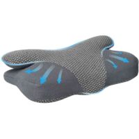 vidaXL Neck Pillow Grey Memory Foam 58 x 36 x 13 cm