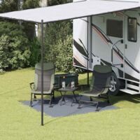 vidaXL Tent Carpet Folding Blue and Grey 200 x 200 cm Polyethylene