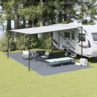 vidaXL Tent Carpet Folding Blue and Grey 800 x 400 cm Polyethylene
