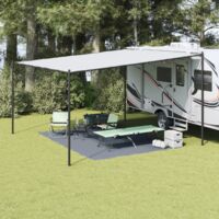 vidaXL Tent Carpet Folding Blue and Grey 400 x 300 cm Polyethylene