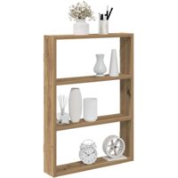 Vidaxl – Étagère murale flottante en bois d'ingénierie 43x9x60 cm – Résistante à l'humidité – Installation facile au mur – Pour salon et chambre