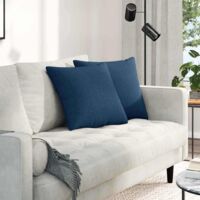 vidaXL Sofa Pillows 2 pcs Blue 45 x 45 cm Fabric
