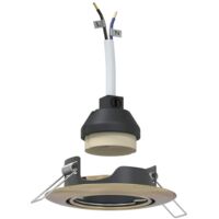 vidaXL Spotlight 6 pcs Brass 9 x 9 x 2.5 cm Metal
