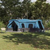 Vidaxl – Tente familiale 16 personnes – Construction en polyester 185T – Dimensions 680 x 510 x 210 cm – Résistante aux intempéries – Ventilation optimisée