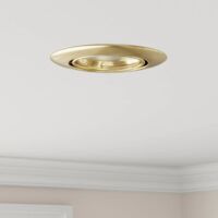 vidaXL Spotlight 12 pcs Gold 9 x 9 x 2.5 cm Metal