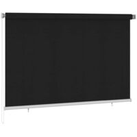 vidaXL Outdoor Roller Blind 220x140 cm Black