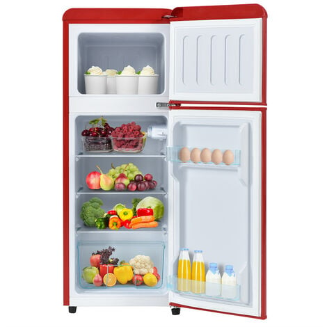 Kühlschrank im Retro-Stil. Kühl-Gefrierkombination, 105.5 cm hoch