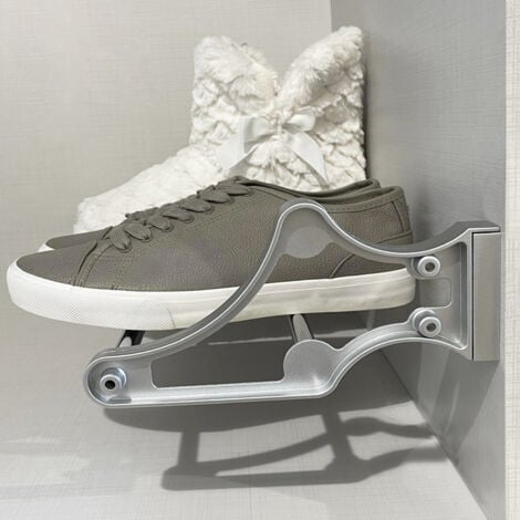 Emuca Range-chaussures Self pour intérieur d'armoire, Peint en aluminium, Acier et Plastique.
