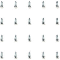 Emuca – Lot de 20 vérins de réglage pour meubles – Base hexagonale M6 – Réglage 18mm – Acier pour meubles en bois dur