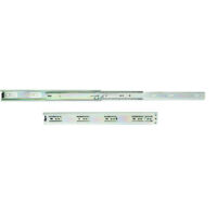 Emuca – Coulisse à billes pour tiroir – Sortie totale – Acier zingué – Hauteur 45mm – Longueur 500mm – Charge max 30kg