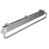 Emuca – Porte-vêtements extractible pour armoire grande profondeur – Largeur 800mm – Acier et plastique – Coulisses à sortie totale 650mm