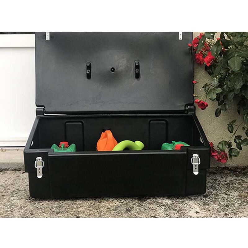 Coffre de jardin 100l avec grenouillères et cadenas - PLAST'UP