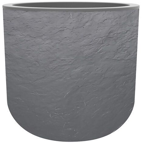 EDA – Pot à réserve d'eau rond 33L – Plastique gris anthracite – Dimensions 38.5x36.8cm – Pour usage professionnel ou privé - UP 32 L