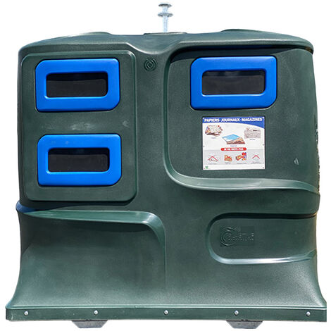 Colonne aérienne d'apport volontaire 4m3 kinshofer pehd lila - lot de 9 - plast'up rotomoulage