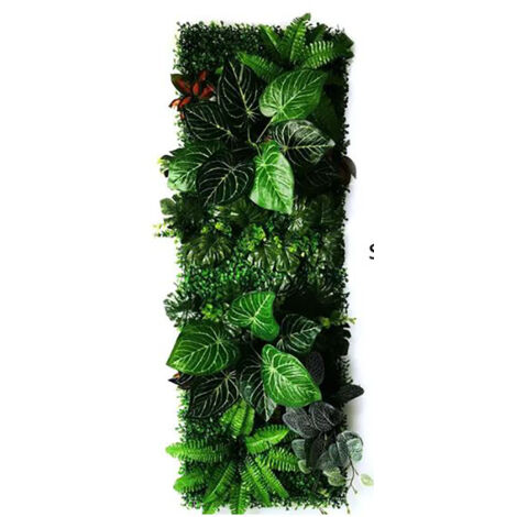 Panneau mural décoratif en plantes artificielles 40x121 cm