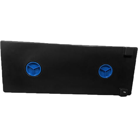 Réservoir à eau 80L – Polyéthylène haute densité – 2 bouchons étanches – Longueur 131.8 cm – Hauteur 14.5 cm – Pour eaux usées et propres – Plast'Up Rotomoulage