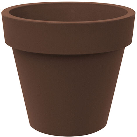Pot De Fleurs Rond 50 Litres En Plastique Noir - Avec Trous Drainage, Pour Arbres/arbustes | Résistant UV Et Gel - 7