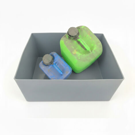 Plast'Up Rotomoulage – Bac de rétention 44L – Ultra-résistant en PEHD – Zéro fuite – Pour stockage de liquides dangereux – Fabrication française (1/3)