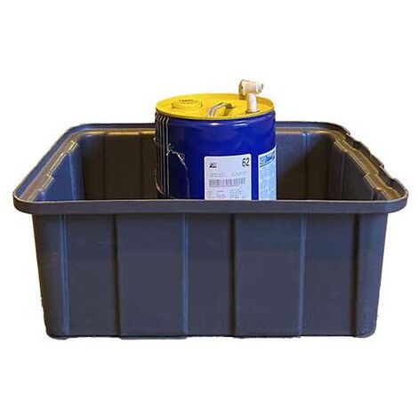 Bac de rétention pour produits dangereux 80l-Noir-30cm