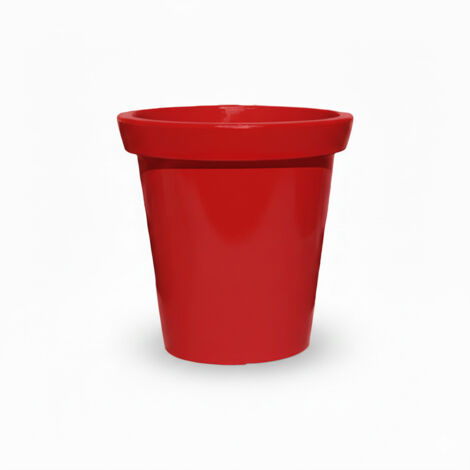 Pot de fleurs rond 200L – Dimensions 80 x 80 x 80 cm – Polyéthylène haute densité – Traité anti UV – Résistant aux chocs – Plast'Up Rotomoulage (1/4)