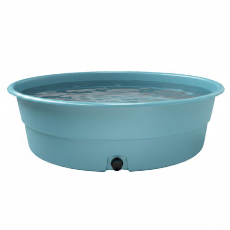 Piscine enfant 500L – Hauteur 40 cm – Longueur 130 cm – Largeur 130 cm – Polyéthylène haute densité – Traité anti UV – Plast'Up Rotomoulage