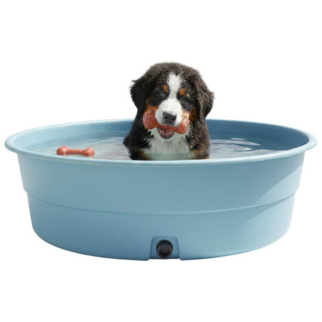 Plast'Up Rotomoulage – Bassin pour animaux 500L – Monobloc en polyéthylène – Hauteur 40 cm – Longueur 130 cm – Zéro entretien – Fabrication française