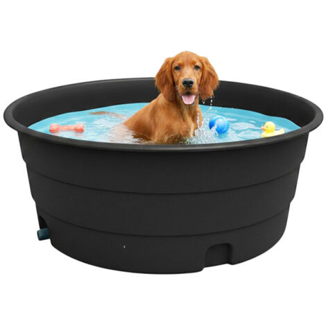 Bassin préformé 900L pour animaux – Longueur 142 cm – Hauteur 60 cm – Largeur 142 cm – Polyéthylène haute densité traité anti UV – Plast'Up Rotomoulage