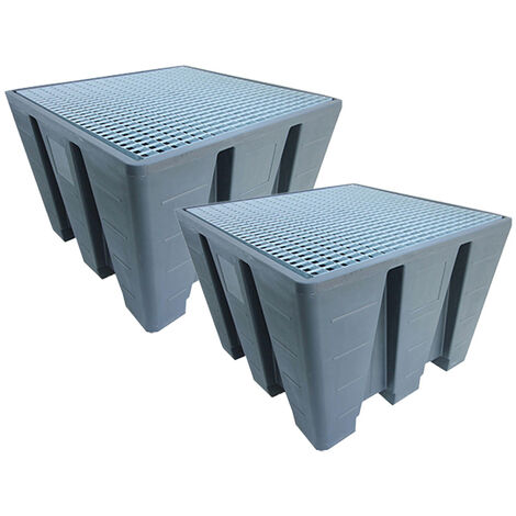 Bac de rétention pour cuve ibc éco-lot de 2 (1/4)