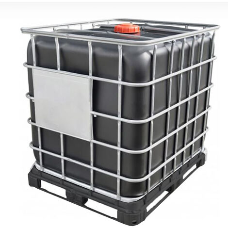 Cuve de récupération d'eau de pluie 1000L – Grillage opaque noir – Polyéthylène haute densité – Résistante aux chocs et aux UV – Dare Win Store (1/2)
