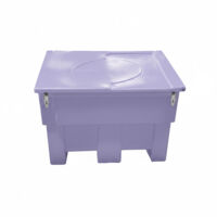 Coffre de rangement 300l avec grenouillères - plast'up rotomoulage