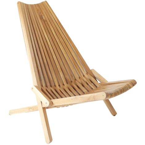 Calero Gartenstuhl , Stuhl klappbar Teak.
