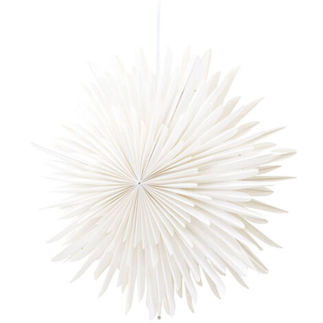 Lampenschirm Wirbelwerk Für Weihnachtsstern - Weißer Ersatzschirm In Spiralförmigem Design