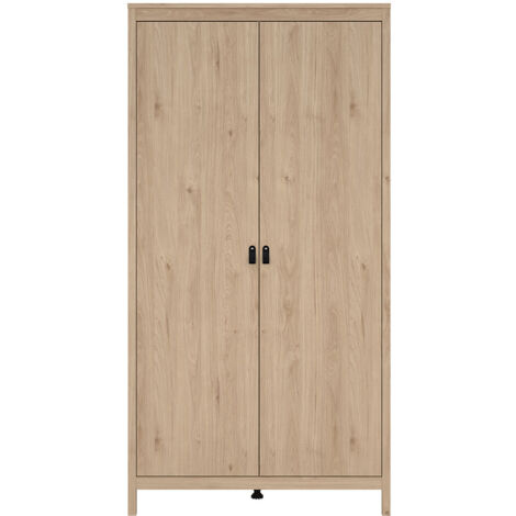 Madrid Kleiderschrank 199x103x59cm, 2 Türen Eichen-Dekor. (1/5)
