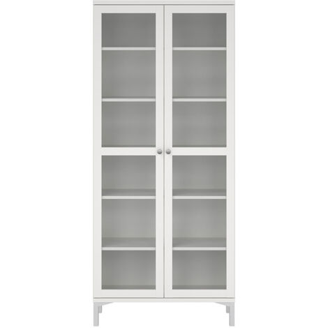 Roma Vitrinenschrank 2 Türen weiß. (1/5)