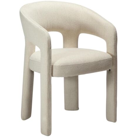 Splendor Esszimmerstuhl mit Armlehnen Bouclé beige. (1/5)