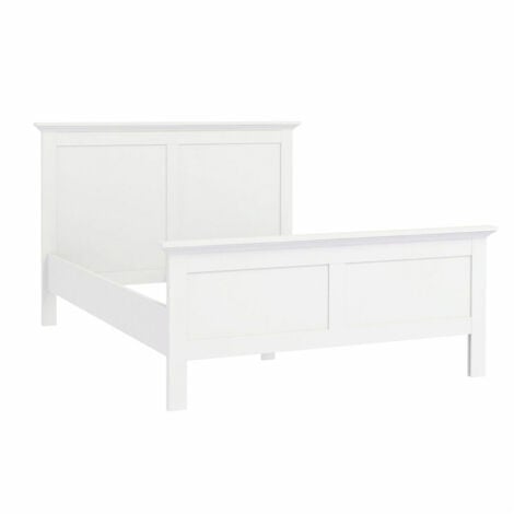 Venedig Doppelbett 140×190 cm weiss. – Weiß